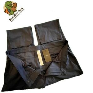 Men's Fabletics Navy Blue Athletic Golf Pants Size 38x30 Zipper Pockets Stretch